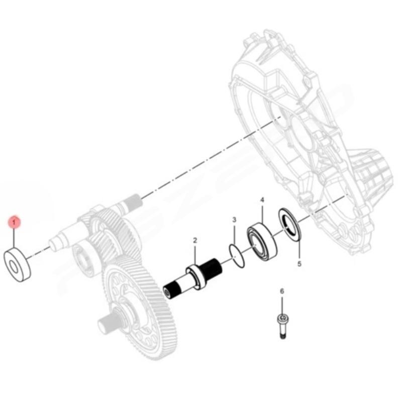 Genuine NT31-1-2146312 Differential Axle Shaft Oil Seal for BYD Fangchengbao Denza Song EV E5 Yuan Ev Qin Sealion Seal