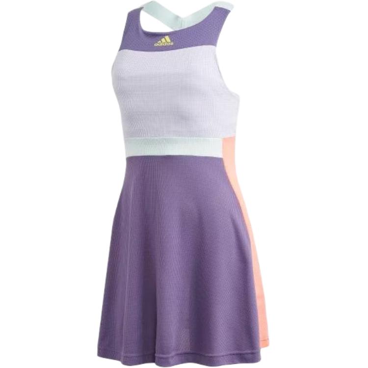

Adidas Спорт Круглый вырез Универсальное платье без рукавов Женские платья Белый Фиолетовый FK0761 XL