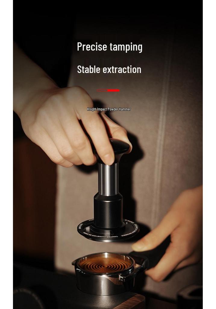 Bomber MHW Knight Impact Coffee Tamper with Click Sound - Universal 58mm