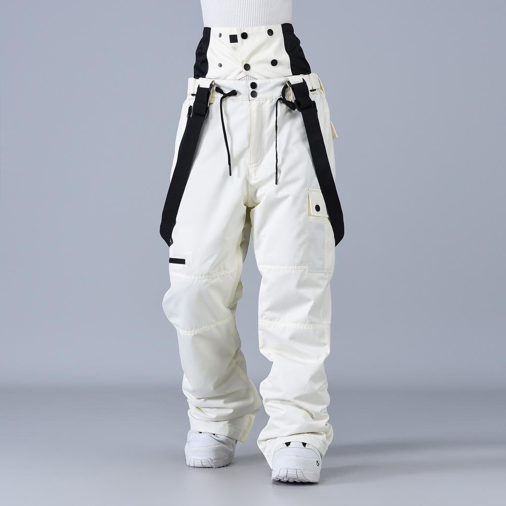 Techwear Style Wearproof Windproof Waterproof Breathable Ski Pants Overalls Man Woman Winter Thicken Warm Snowboarding Trousers