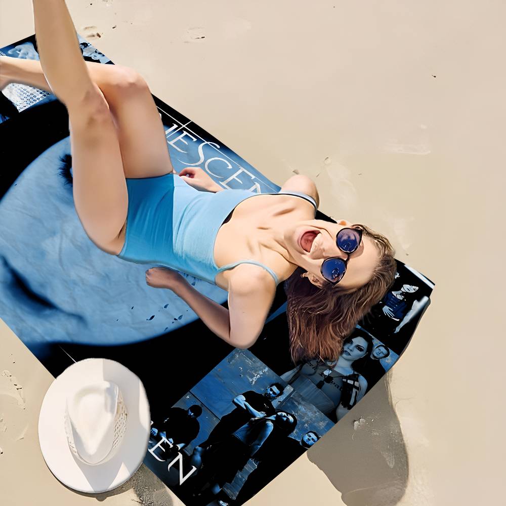 Classic Rock Band E-Evanescence Microfiber Printed Beach Towel Mountain Climbing Yoga Beach Swimming Running Absorbent Soft
