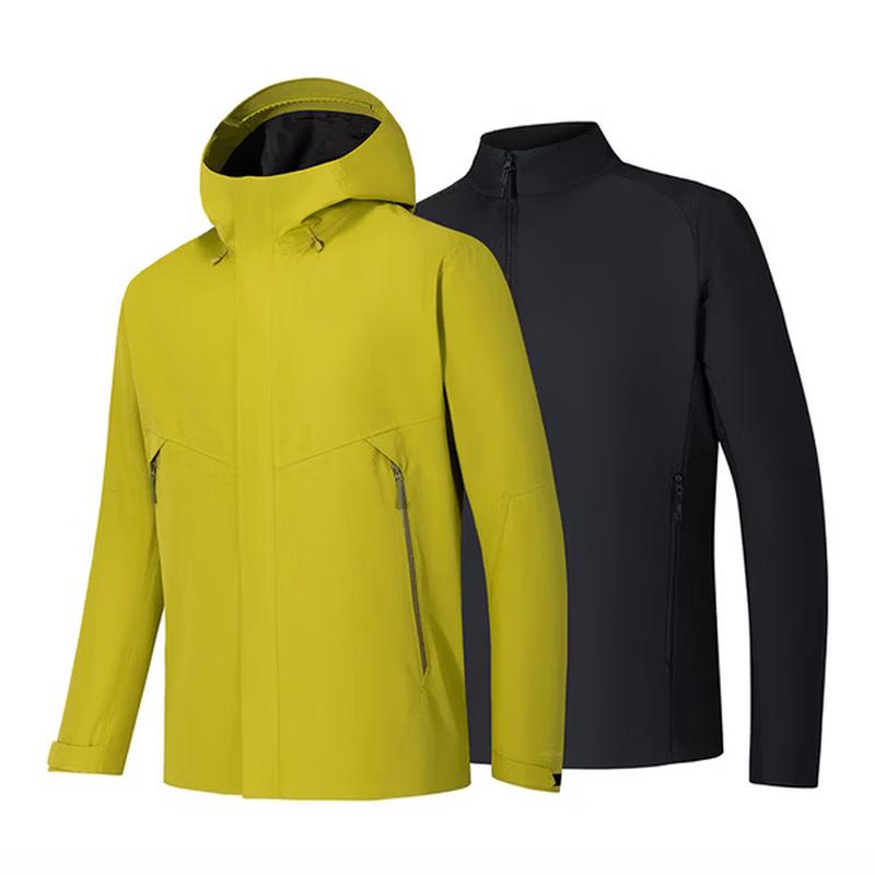 Anta Men's 3-in-1 Waterproof Hooded Jacket