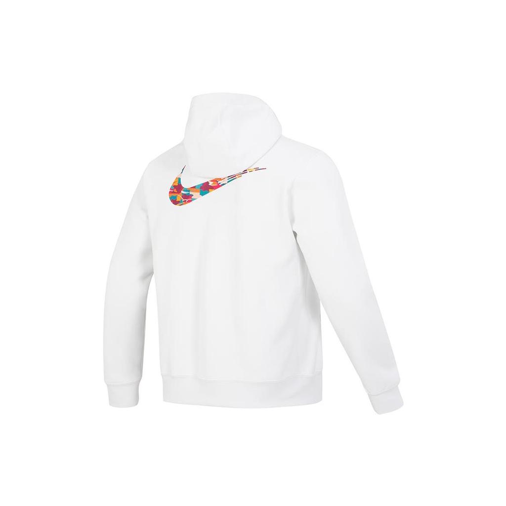 Nike CNY Hase Jahr Serie Sportbekleidung Buchstaben Logo Druck Fleecegefütterter Strick-Hoodie Herren Tops Summit-White FD4058-121