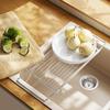 Kitchen Organizer Drying Rack for Dishes Dish Dryer Rack Stainless Steel Strainer Extendable Utensil Holder Storage Organizer