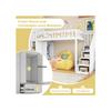 Lit Mezzanine - MUVOE - 90x200 Cm - Blanc - Échelle De Rangement - Armoires Pliables