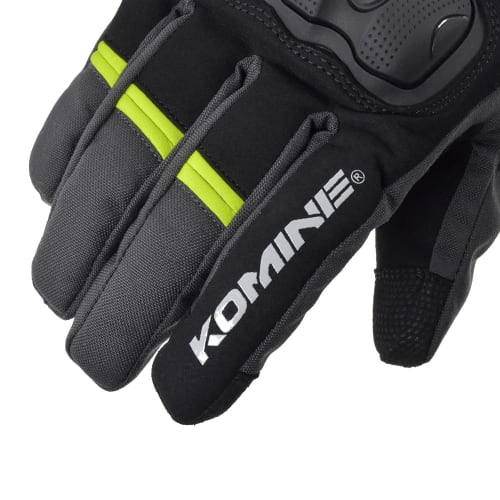 Komine GK-846 Protective Winter Gloves for Motorcycles Black/Red L