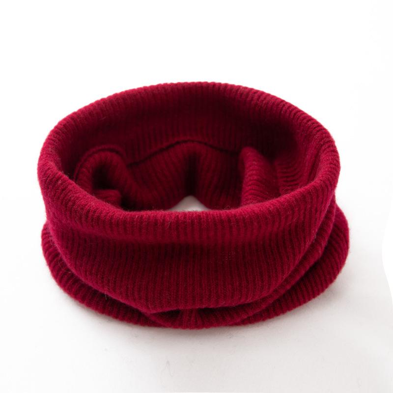 Pure Cashmere Knitted Neck Warmer Scarf for Men & Women Couples - Solid Color, Thick, Warm Gaiter - Ideal Gift for Parents