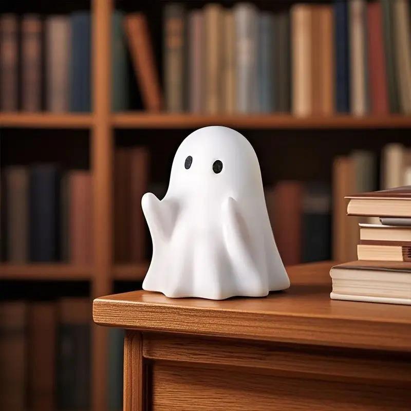 1PC Cute Ghost Pen Holder Home Study Office Desktop Multifunctional Funny Pen Holder Ornament