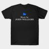 Herren Schwarzes T-Shirt mit Aufdruck Musik von John Williams Kein-Schnitt-Transferpapierdruck Baumwoll-T-Shirt