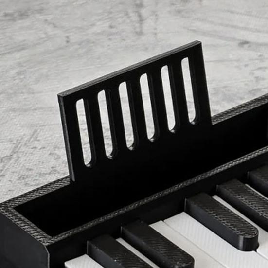 Business Card Holder 3D Printed Piano Key Design Holder for Cards And Receipts Creative Music-Themed Office Desk Organizer Novelty Office Gift for