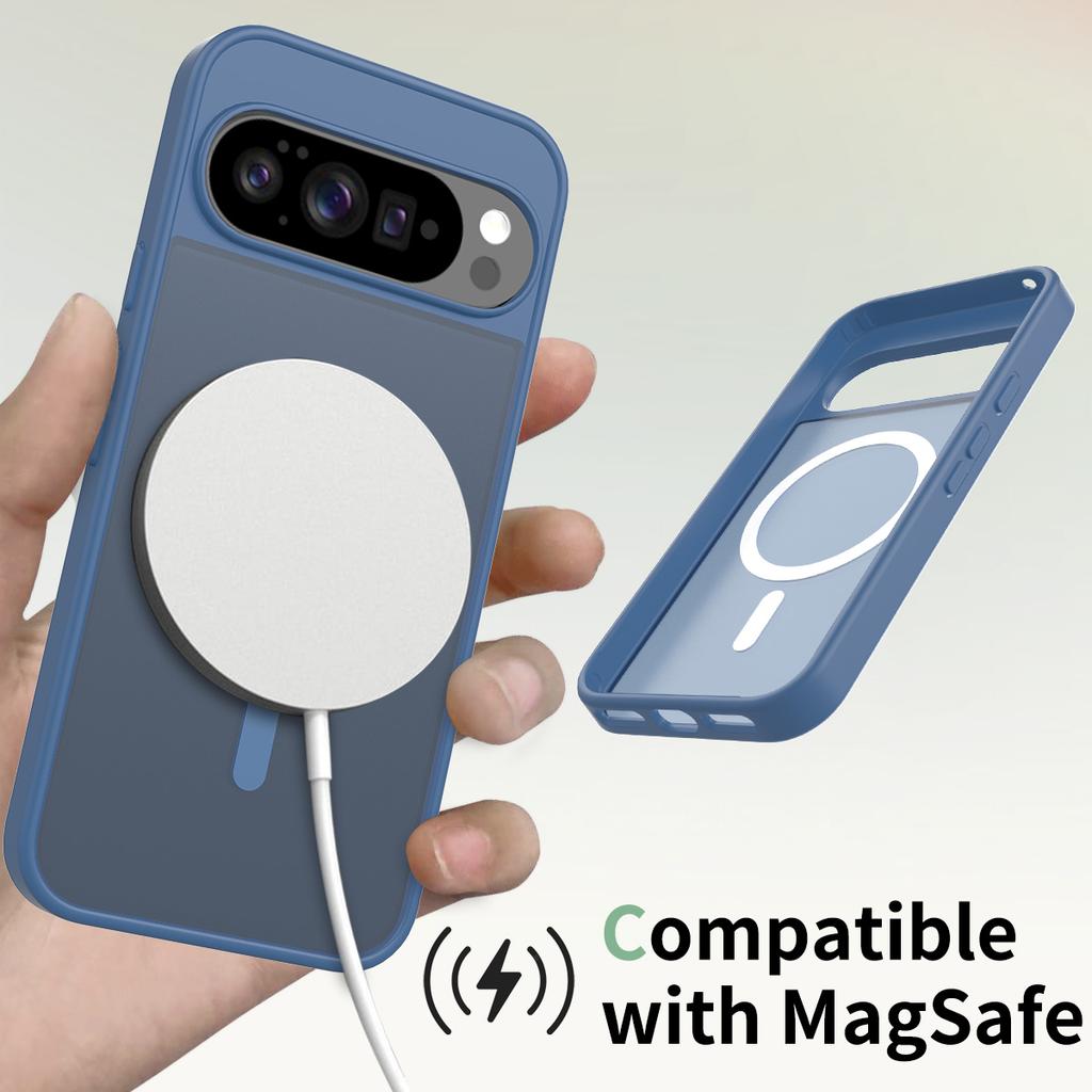 For Google Pixel 10 Pro XL Case Magnetic Case TPU Frame Acrylic Back Phone Cover Skin Touch