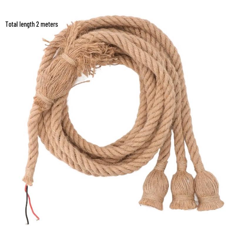 American Retro Hemp Rope Pendant Lamp for Restaurants, Hotels, Shops, and Bars