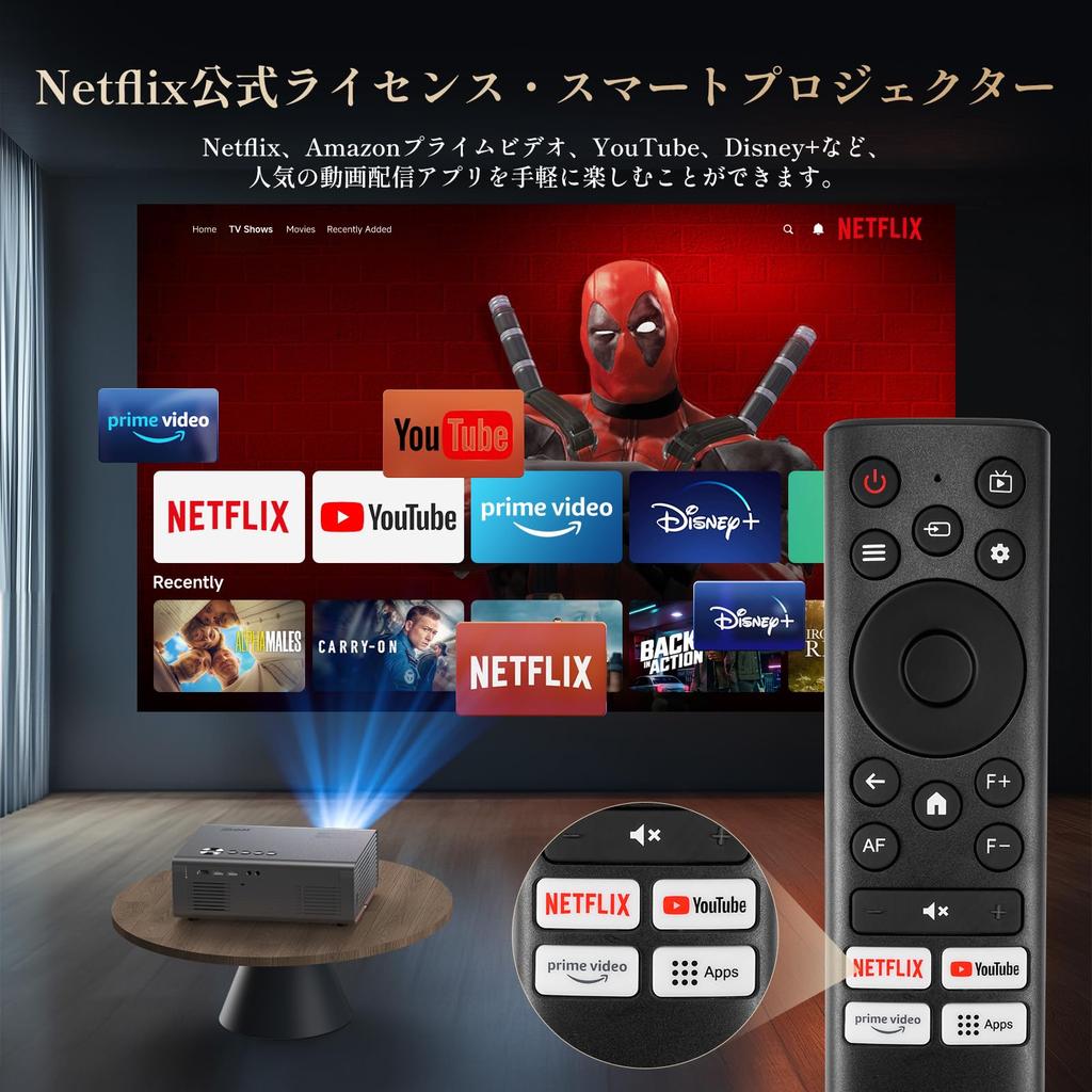 Officially licensed by iSinbox 4K Projector with Dolby 1000Ansi AI Autofocus 6D Auto Keystone Compact 1080P Projector for Home WiFi 6 Bluetooth Large