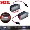 2X Canbus LED License Number Plate Light For Ford Fiesta Focus S-MAX C-MAX Grand Mondeo Kuga Galaxy Jaguar XJ Car Accessories