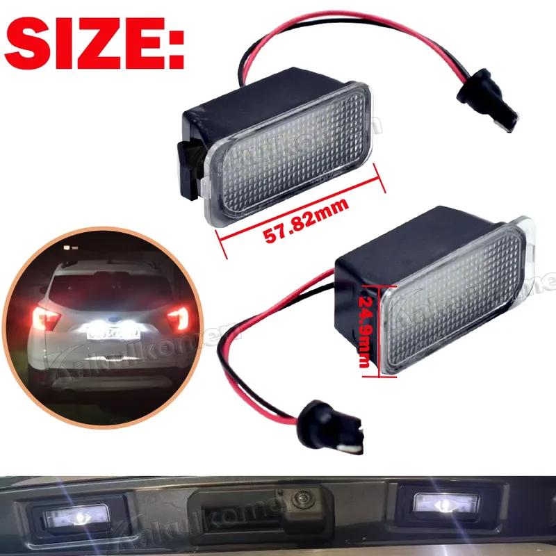 2X Canbus LED License Number Plate Light For Ford Fiesta Focus S-MAX C-MAX Grand Mondeo Kuga Galaxy Jaguar XJ Car Accessories