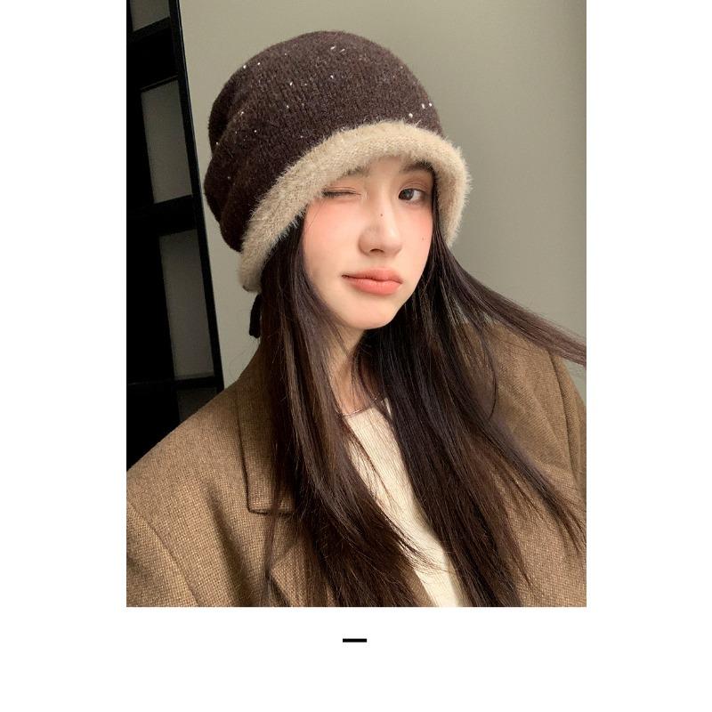 Women S Slouch Beanie Warm Windproof Korean Style Casual Cold Hat