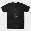 Men Black Print T-shirt Falling No-Cut Transfer Paper Print Cotton Tshirt