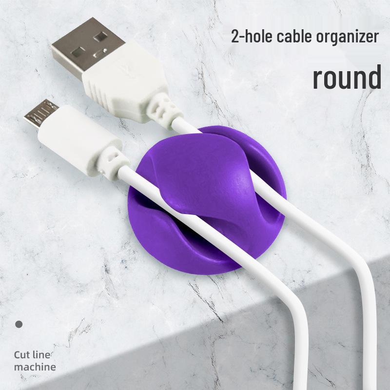 Stolní organizér na kabely a klip pro uložení sluchátek