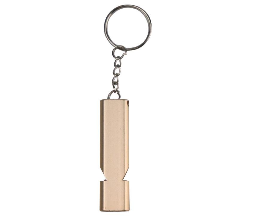 Dual-Tube Flat Aluminum Alloy Dual-Frequency Whistle, Outdoor Survival Emergency Whistle, EDC Tool for Camping Hiking Adventure