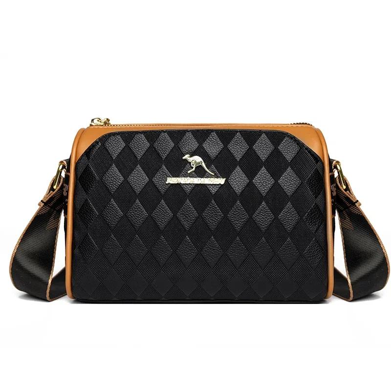 Women High Quality Soft Leather Shoulder Bags Luxury Designer Purses Crossbody Bag Ladies Vintage Messenger Commuting