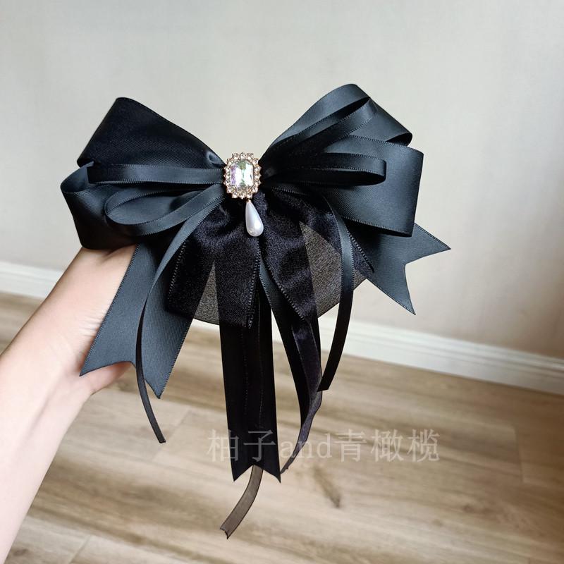 Dark Lolita Bow Hairpin Lolita Hair Accessories Hairclip Headgear Cos Collar Flower Hatsune Cosplay Accessories