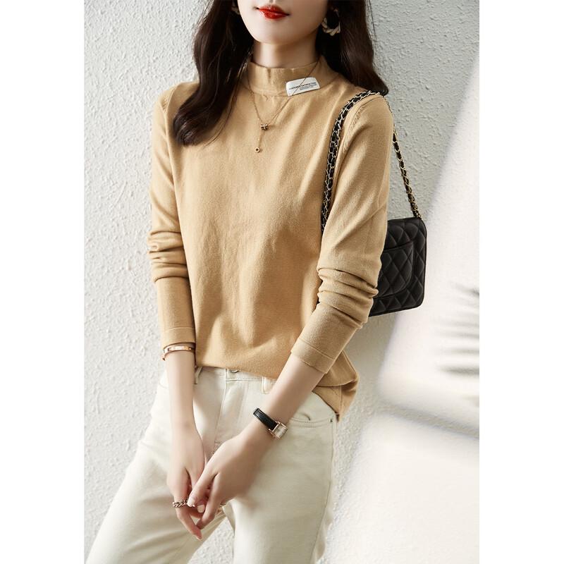 Firstview Women's Long-Sleeved Mock Neck Sweater F21C6997