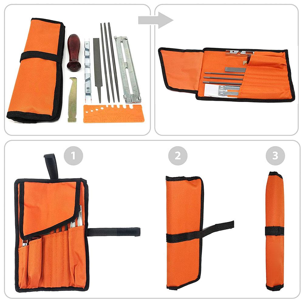 Chainsaw File Set, Chainsaw Guide Bar Bracket, Chainsaw Chain Stump Chainsaw Sharpener, Garden Tool Set Logging Equipment
