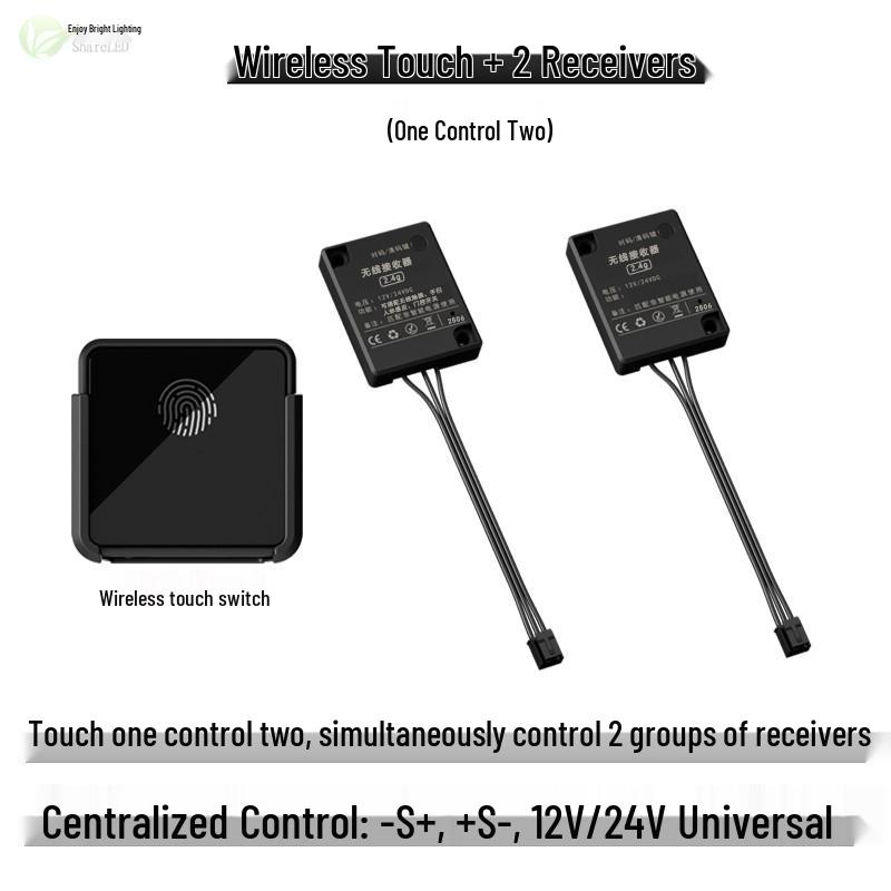 12V/24V Rechargeable Wireless Touch & Motion Sensor LED Strip Light for Cabinets