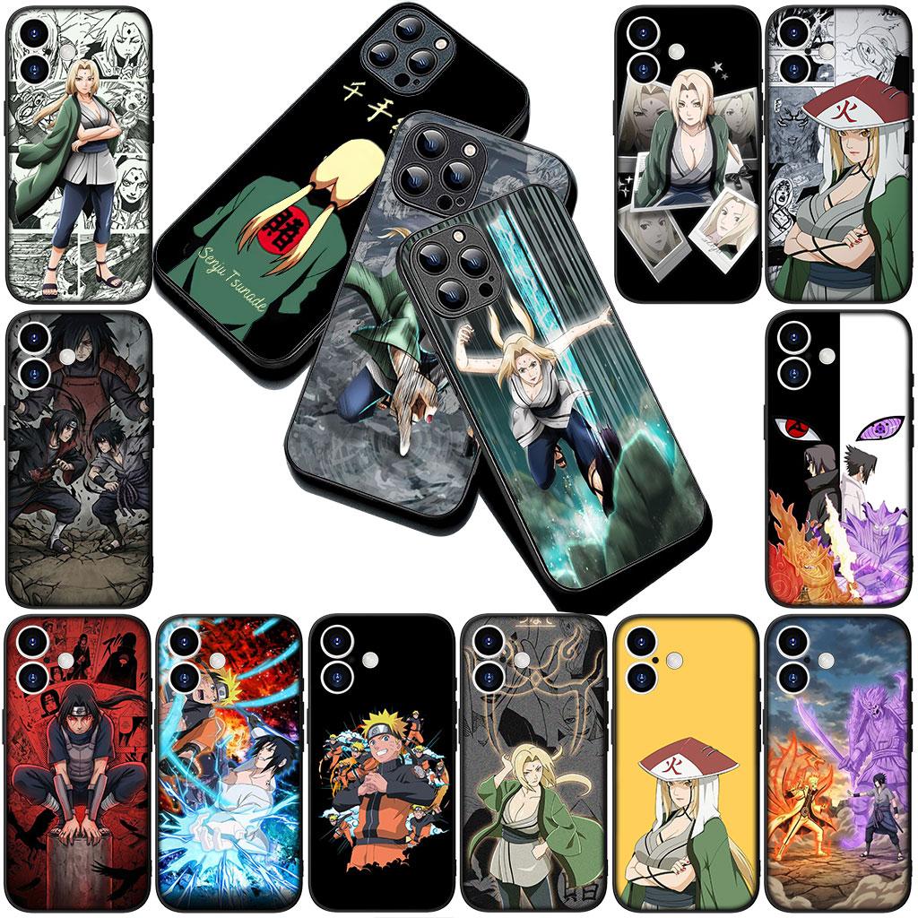 Phone Cover for Apple iPhone 16 14 15 Plus 11 Pro Max 16E ProMax + 16Plus 15+ 14+ Soft Case Tsunade Uchiha Sasuke Itachi Narutos