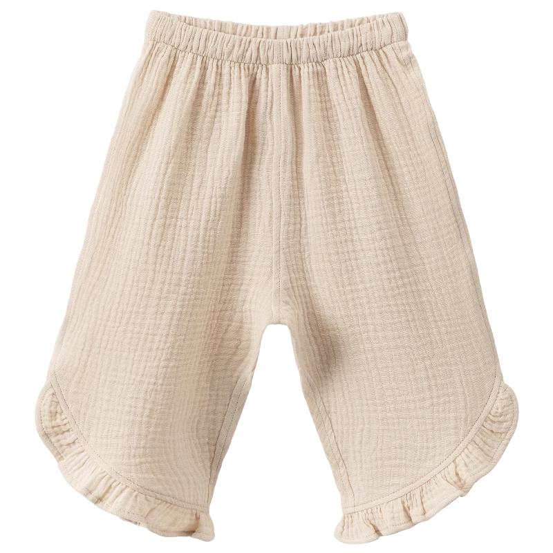 Guaiqixiong Baby Girl Summer Thin Cotton Casual Pants 100