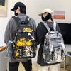 Mode Automne Cartable Personnalité Féminine Camouflage Graffiti Couple Sac à Dos Grande Capacité Sac à Dos Étudiant Masculin