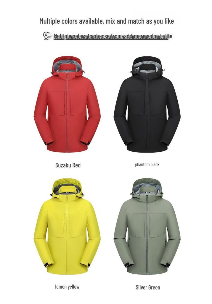 Men's Soft Shell Outdoor Jacket - High Quality Unisex Mountaineering & Cotton Outerwear