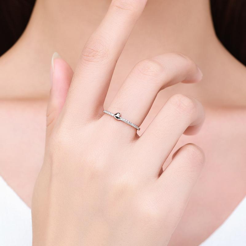 MODIAN 925 Sterling Silver Fashion Emerald Cut Shiny Clear CZ Wedding Female Rings for Women Simple Rectangle Ring Fine Jewelry