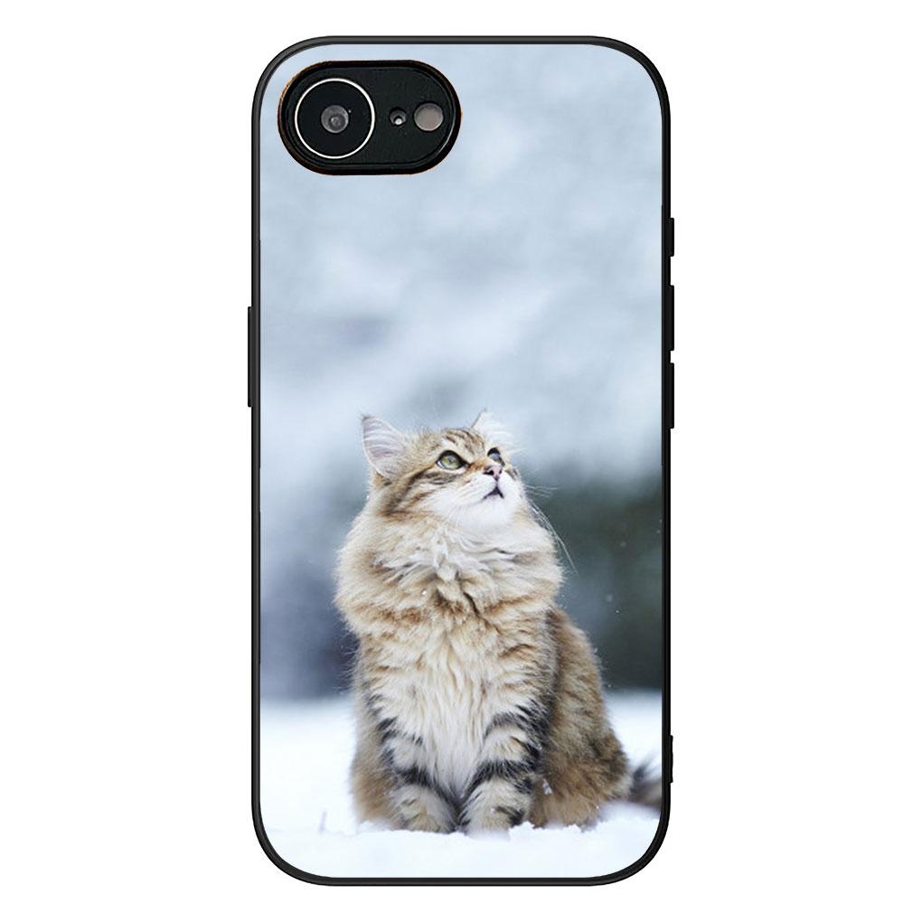 Soft Cover for Samsung Galaxy S25 S24 S23 FE Plus Ultra S7 Edge A16 A15 5G S25+ Coque Phone Case Meow Eyes Kitten Cat