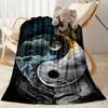 Yingyang Blanket Durable Comfort Perfect for Office Chair Office Picnics Four Seasons Universal Digital Print