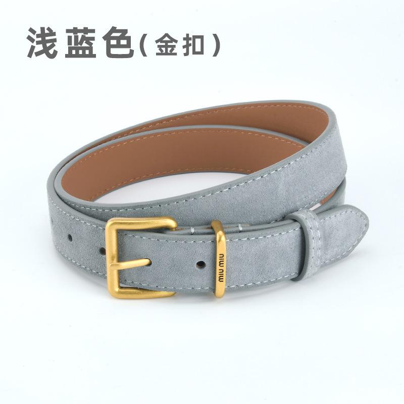 Dámský antifleece matný pravý kožený pásek, retro jehlová přezka z hovězí kůže, vysoce kvalitní sukně, džíny, jednoduché a všestranné