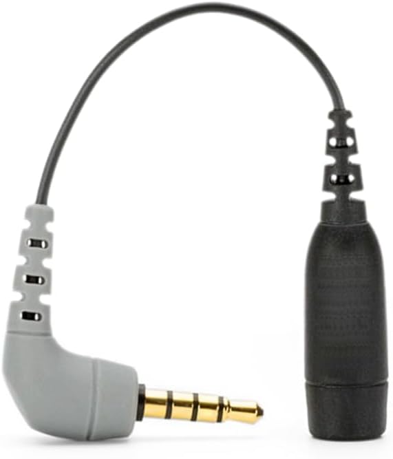 

VECASDEN Rode SC4 TRS to TRRS Microphone Cable 3 Inch 3.5mm Adapter,