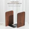 Nature Wooden Bookends Non-slip Desktop Bookshelf New Book Display Holder  School Office