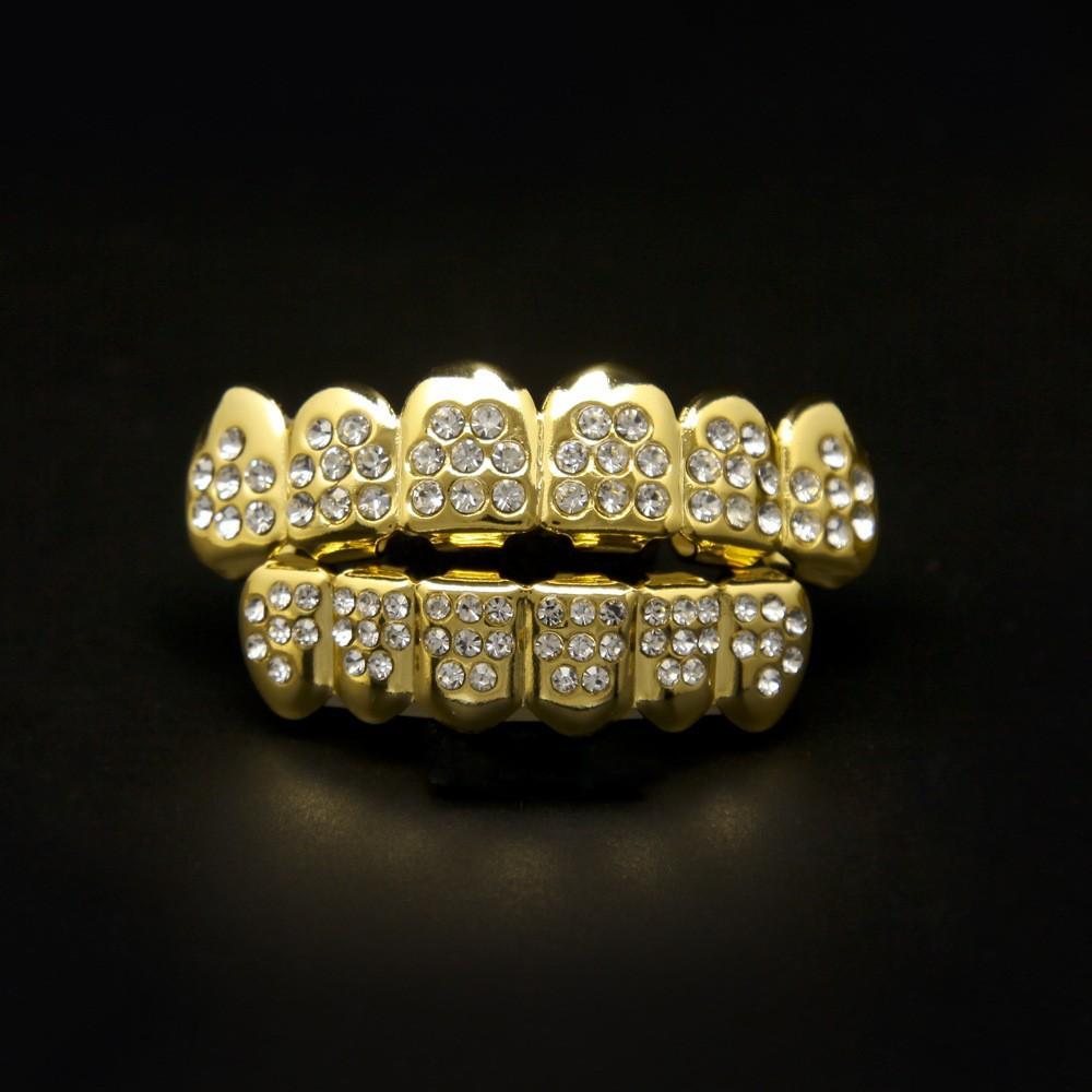 Factory Direct Jewelry Braces Diamond Plated Rap Braces Teeth Grills