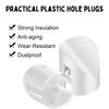 100 Pcs Entry Door Plugs 1/4 x 5/16 and 3/8 x 5/16 Diameter Door Frame Plugs Variety Pack White Screw Hole Plugs