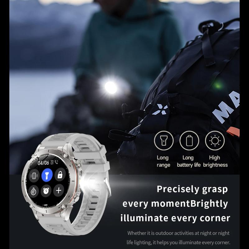 2025 NEW Original Built-in Dual-band GPS Men Smartwatch BT Call Fitness Military 10ATM IP68 Military Sport Smart Bracelet  for Xiaomi