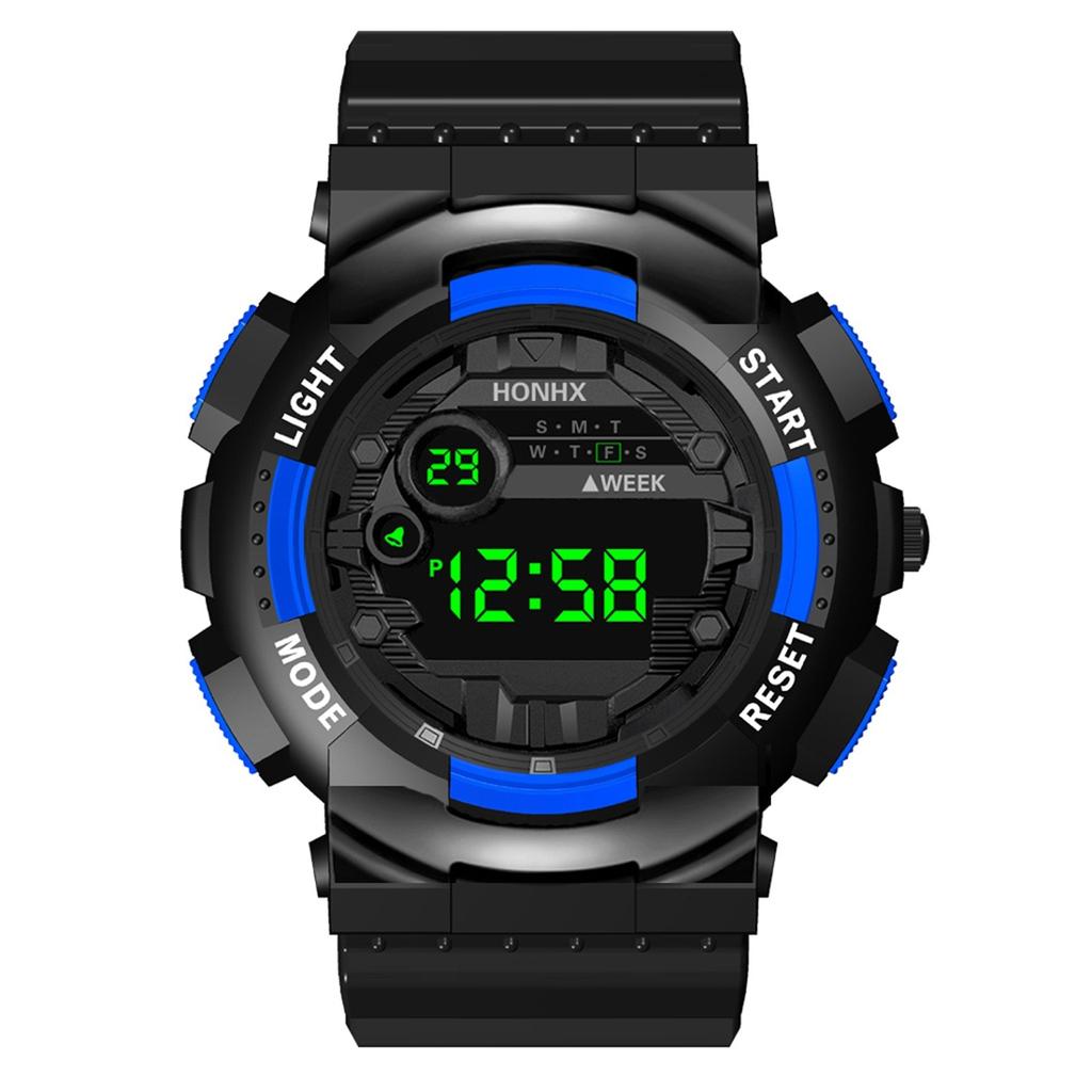  Luxury Mens Digital LED Watch Date Sport Men Outdoor Electronic Watch