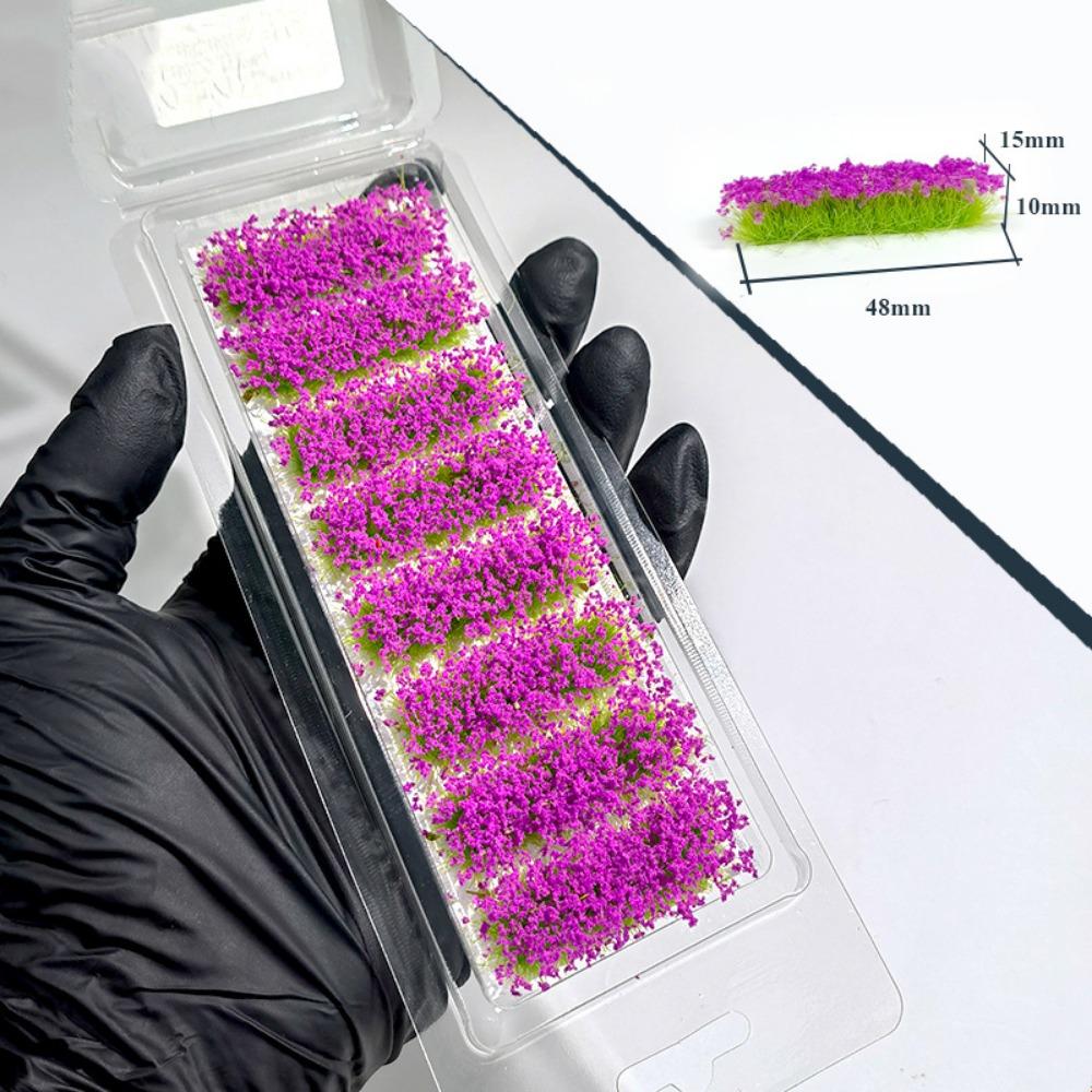 

Resin Long Strip Grass Tufts DIY Accessories Miniature Scenery Model Artificial Flower Cluster фиолетовый