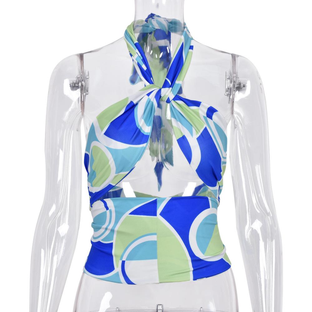 ZN Nazada's spring-summer European and American strapless tank top