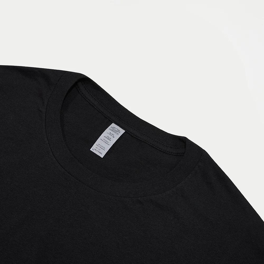 Letní móda Retro pánská anglická písmena těžké váhy 100% bavlna s kulatým výstřihem s potiskem Vysoce kvalitní neformální tričko Fitness Street