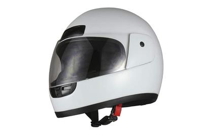 Bike Parts Center Motorcycle Helmet Full Face White FREE 7304 (57cm~60cm)