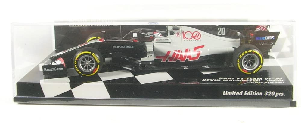 Minichamps Scale Haas F1 Team 2020 F1 Abu Dhabi GP Magnussen 1/43 VF-20 #20 K. [Resin]