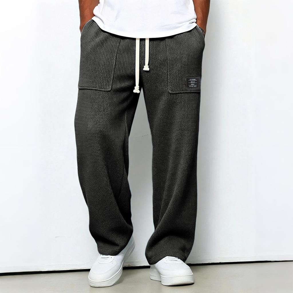 1979 Men's Knit Long Pants Trendy Casual Versatile for Everyday Wear