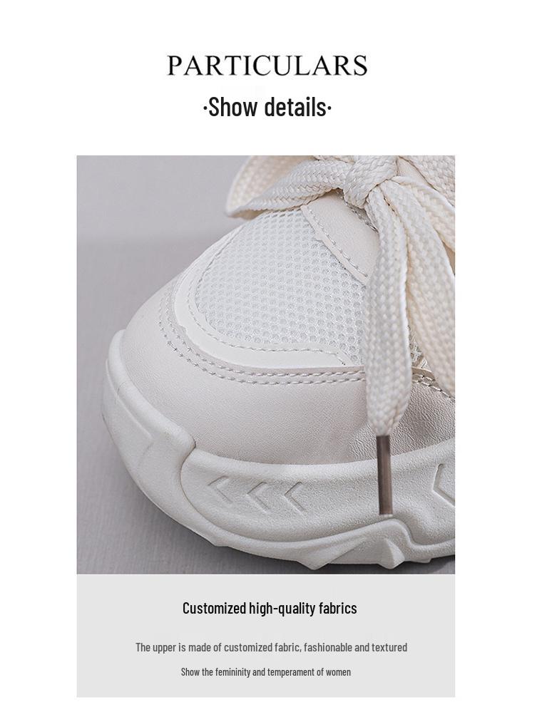 2024 Trendy Korean Style Women's Dad Shoes - Autumn Student Sports Casual Thick-Soled Running Sneakers FB6602