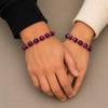 8mm Round Natural Pink Star Tiger Eye Gemstone Handmade Chakra Beads Bracelet 7.5" Unisex Gift CSB-31